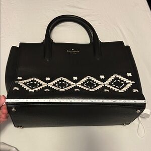 Kate Spade Meriwether Flynn Street Large Satchel Black Braided